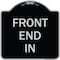 Signmission Designer Series Front End In, Black & Silver Heavy-Gauge Aluminum Sign, 18" x 18", BS-1818-23938 A-DES-BS-1818-23938 - alternate 1